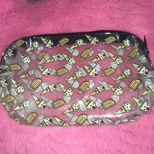 Ice cream makeup bag